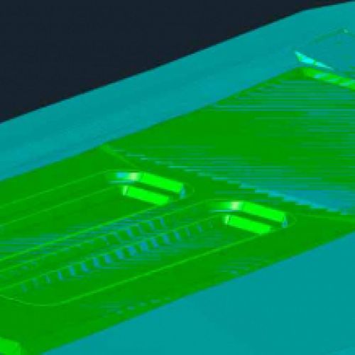 Modelo 3D de balsas de humedales artificiales en EDAR