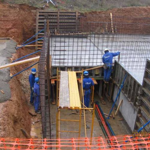 Estructura en arqueta de reparto